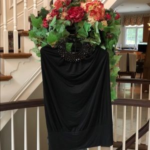 Embellished halter top